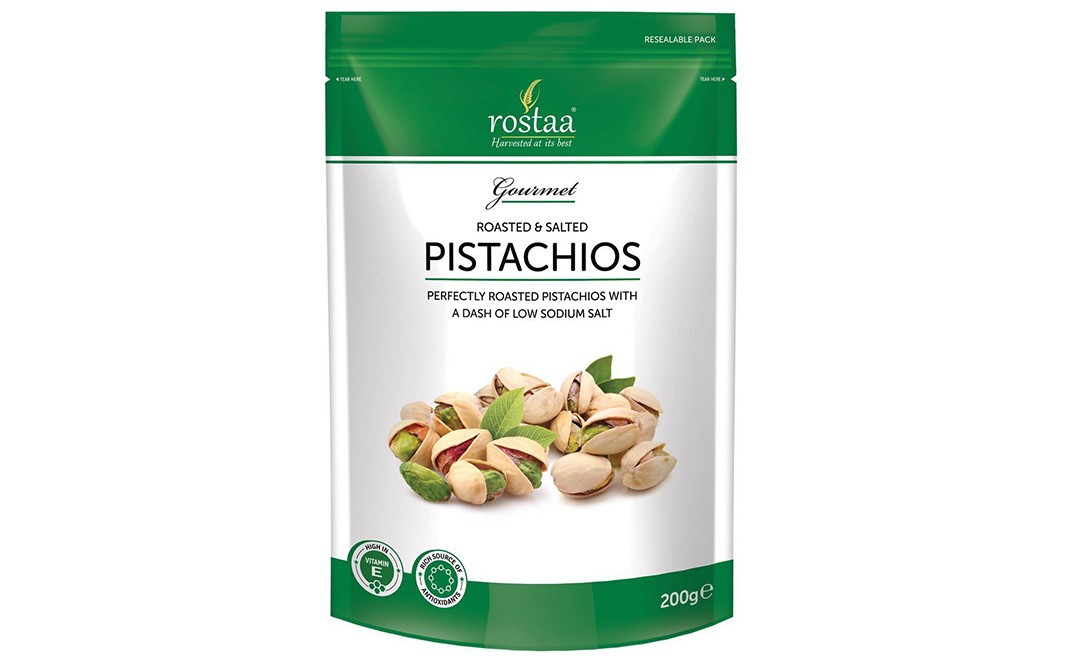 Rostaa Roasted & Salted Pistachios   Pack  200 grams
